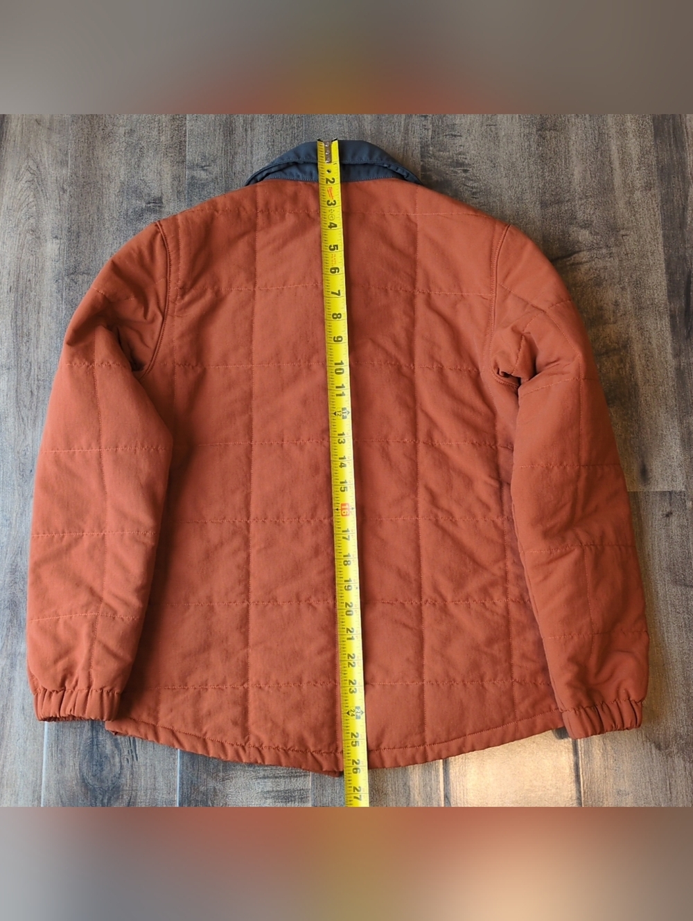 Patagonia Boys XL Isthmus Quilted Shirt Jacket Orange Shacket - Picture 6 of 9